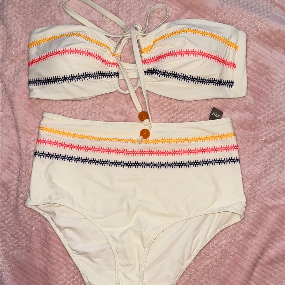 Aerie Colorful Striped Bikini Set